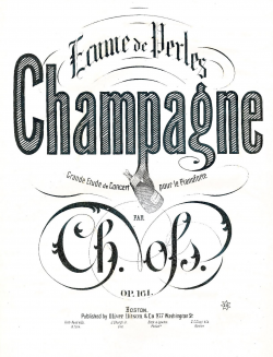 Free Antique Clip Art - Sheet Music Cover - Champagne - The Graphics ...