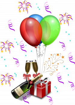 Clipart - Champagne Showers 1