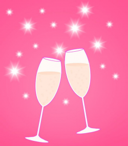 champagne glass clipart - HubPicture