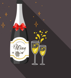 Champagne bottle vector free vector download (1,269 Free vector) for ...