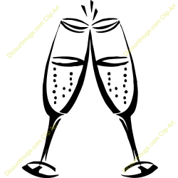 28+ Collection of Wedding Champagne Glasses Clipart | High quality ...