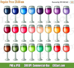 50% OFF Wine Glass Clipart Wine Glass Clip Art Champagne