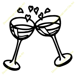 Wedding Champagne Glasses Clipart | Wedding Craft Ideas | Pinterest ...
