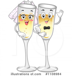 Champagne Clipart #1108984 - Illustration by BNP Design Studio