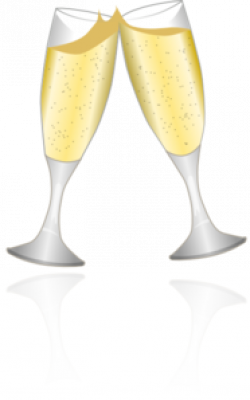 Champagne Glasses 2 Clip Art at Clker.com - vector clip art ...
