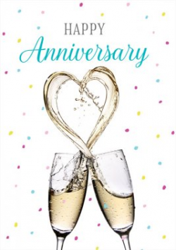 HAPPY Anniversary” Champagne Glasses – cardsonly