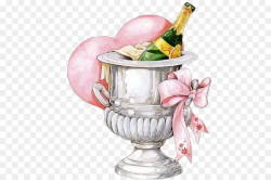 Champagne Wine glass Party Clip art - happy anniversary romantic png ...