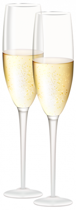 Champagne Glasses Transparent PNG Clip Art Image | Stamps ...