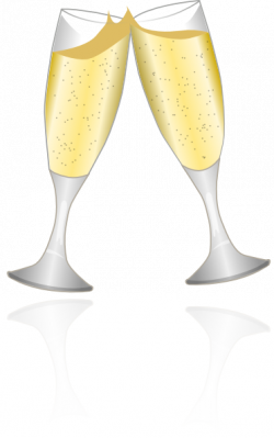 Champagne Glasses 2 Clip Art at Clker.com - vector clip art online ...