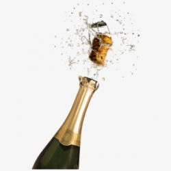 Champagne Bottle Popping - Happy New Year Champagne Png ...