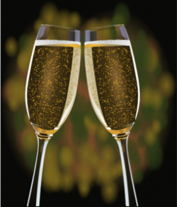 Champagne Glasses Clip Art at Clker.com - vector clip art online ...