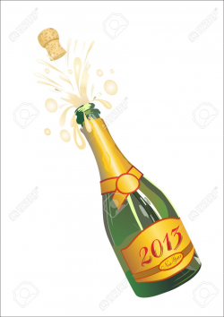 28+ Collection of Clipart Champagne Bottle Popping | High quality ...