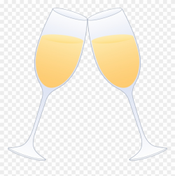 Cheers Clipart Champagne Glass - Two Glasses Of Champagne ...