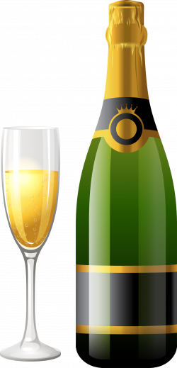 Champagne PNG images, Champagne bottle glass png