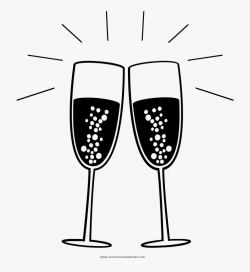 Macaroons Drawing Champagne Glass - Champagne Glass Clipart ...