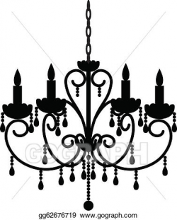 Vector Illustration - Antique chandelier. Stock Clip Art ...