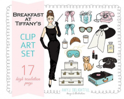 Breakfast at Tiffany's CLIP ART SET for personal and commercial use ...