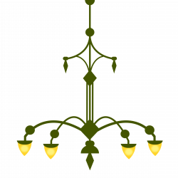 Ornate Chandelier, with 4 lamps- version 1 Icons PNG - Free PNG and ...