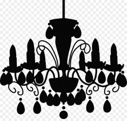 Light Chandelier Silhouette Clip art - chandelier png download ...