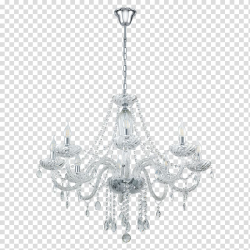 Silver base chandelier illustration, Lighting Chandelier ...