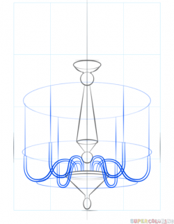 How to draw a chandelier | Step by step Drawing tutorials