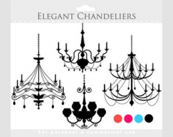 Chandelier clipart | Etsy