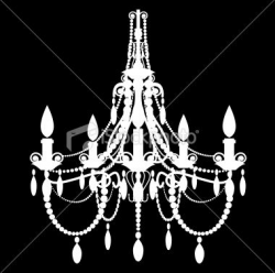 A fancy white chandelier on a black background. | Craftiness ...