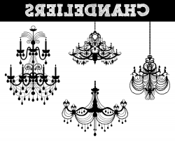 black chandelier clip art : Chandelier Gallery