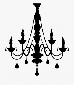 Halloween Chandelier Clipart Image - Chandelier Silhouette ...
