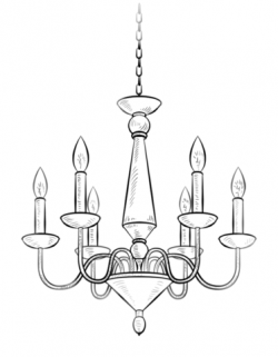 Chandelier coloring page | Free Printable Coloring Pages