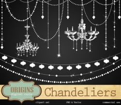 Chandeliers String Lights Vectors ~ Illustrations ~ Creative Market