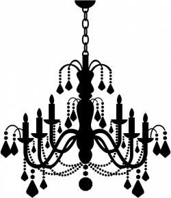 Chandelier Wall Decal Clipart Clipart Kid throughout chandelier wall ...