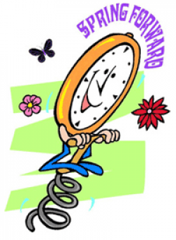 Spring Ahead Time Change Clipart