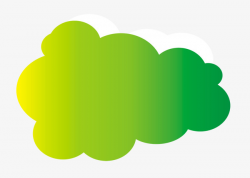 Creative Cartoon Clouds, Clouds, Gradual Change, Green PNG Image and ...