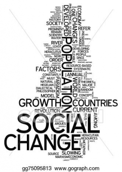 Clipart - Word cloud social change. Stock Illustration gg75095813 ...