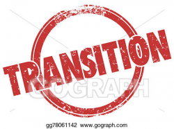 Clipart - Transition word red grunge style stamp change ...