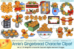 Annie's Gingerbread Characters ~ Graphics ~ Creative Market