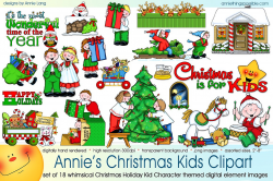 Annie's Christmas Kids Clipart ~ Illustrations ~ Creative Market