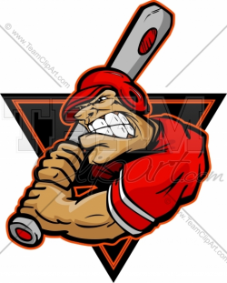 Baseball Cartoon Logo Graphic Image. Vector Format.