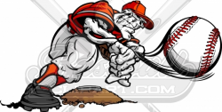 Baseball Skeleton Clipart of a Skull Pitcher Throwing Baseball Pitch