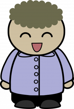Clipart - mix and match character brad laughing front