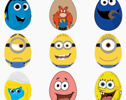 Cartoon Character Eggs Digital Clip Art- Digital File ...