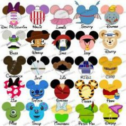 CHOOSE YOUR MOUSE HEAD CHARACTERS Disney Family Vacation digital ...