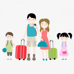 Family Travel, Cartoon Characters, Illustration, Character PNG Image ...