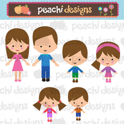 Family Characters Clipart Set [family-characters-1-set] - $5.00 ...