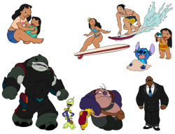 Lilo and Stitch Character Collection svg pdf png files