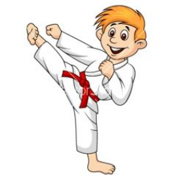 Sports Clipart Image of Boys Youth Kids Karate Martial Arts Black ...