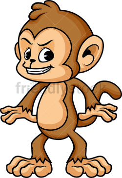 Cunning Monkey | Clipart Of Animals | Monkey, Cute monkey ...