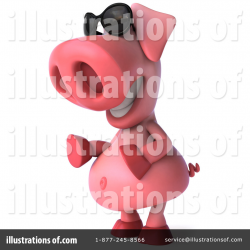 Pookie Pig Character Clipart #101335 - Illustration by Julos