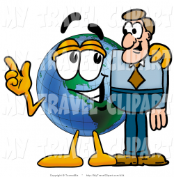Clipart of a Smiling World Earth Globe Mascot Cartoon Character ...